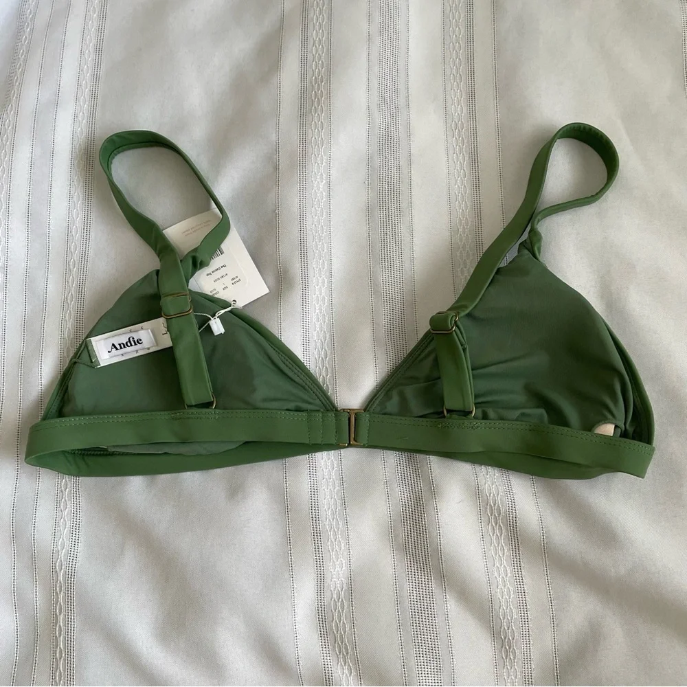 Andie Swim The Caicos Top Size L Seagrass Green NWT